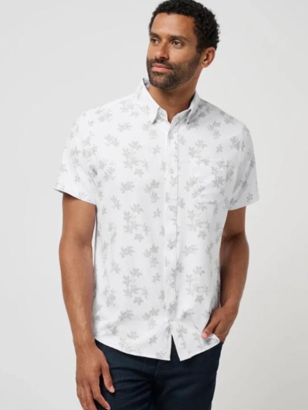 Travis Mathew Mist on the Lake button down